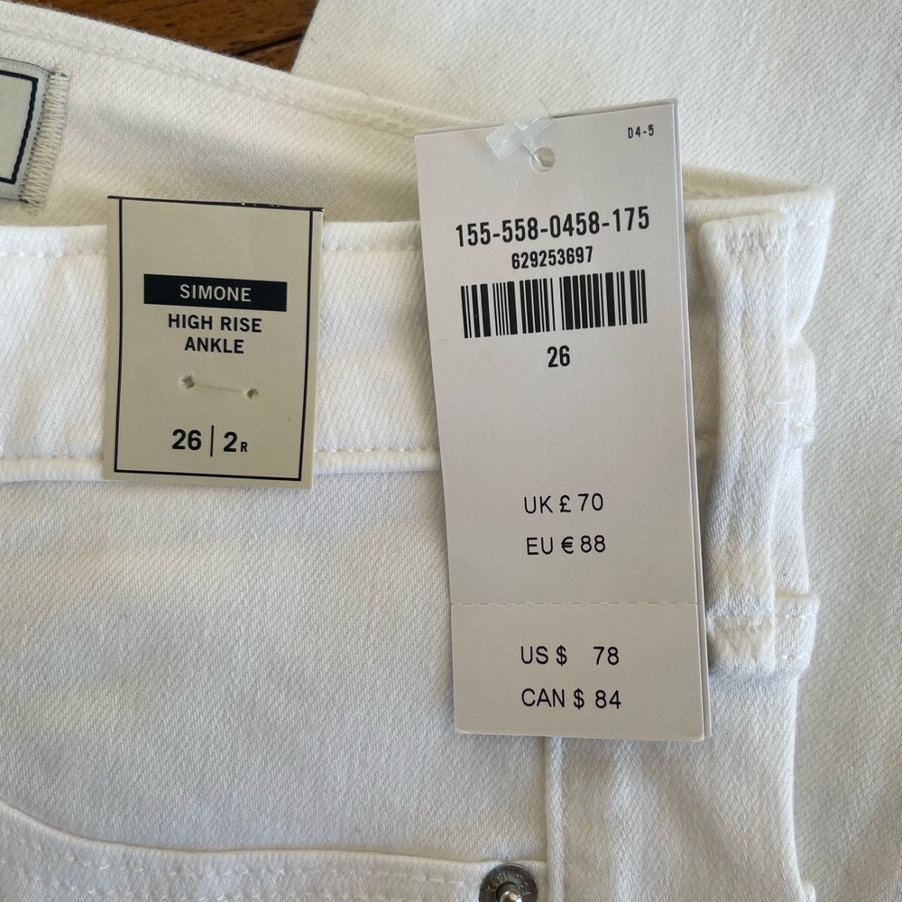 Abercrombie & Fitch Women's High Rise White Jeans - Picture 3 of 6